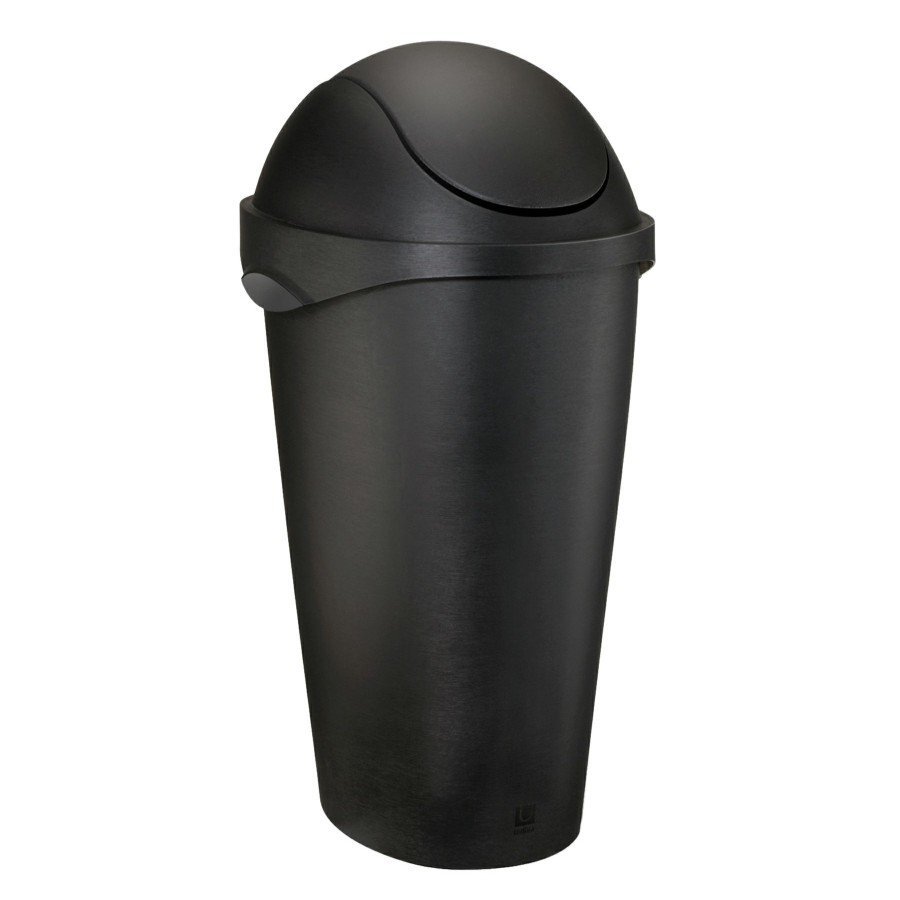 Trash Cans * | 12G Swing-Top Trash Can, Black Sale