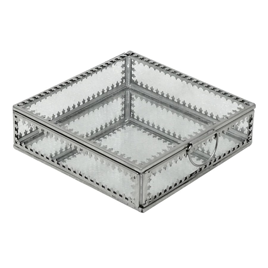 Decor & Pillows * | Silver Glass Box, 5 Special Style