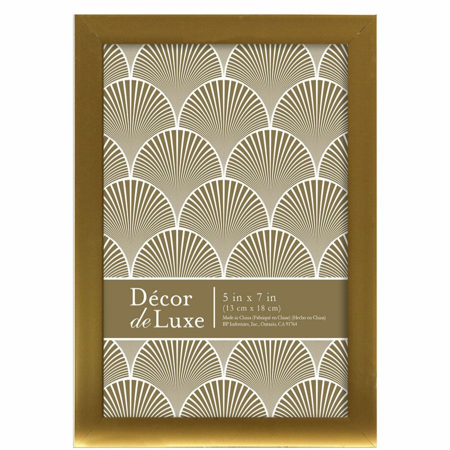 Decor & Pillows * | 5X7 Gold Tabletop Frame Cut Price