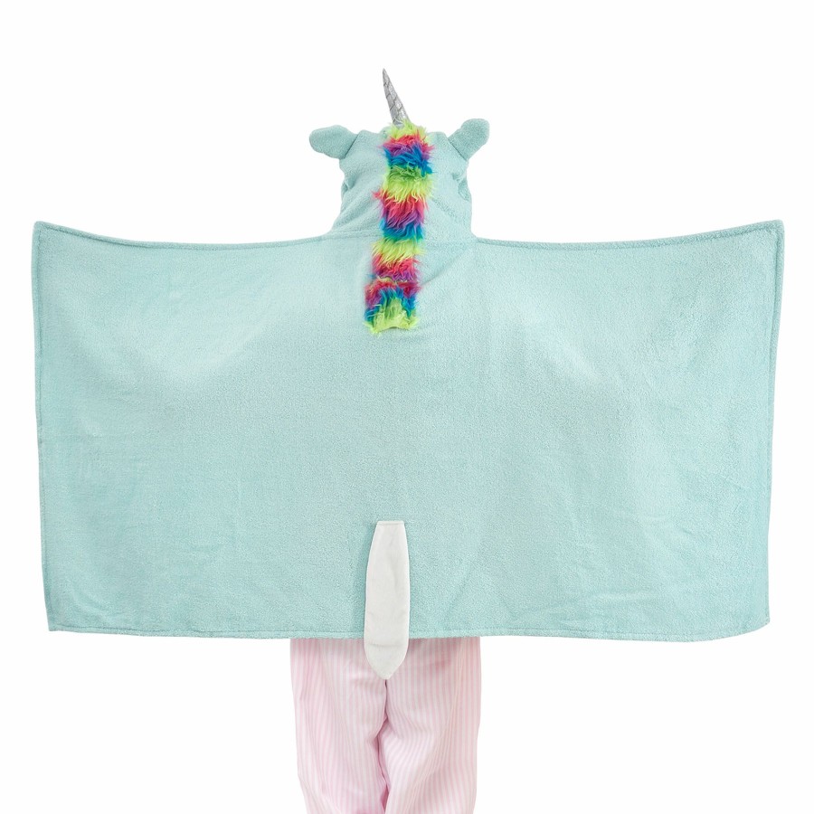 Bed & Bath * | Blue Unicorn Hooded Towel Hot Selling