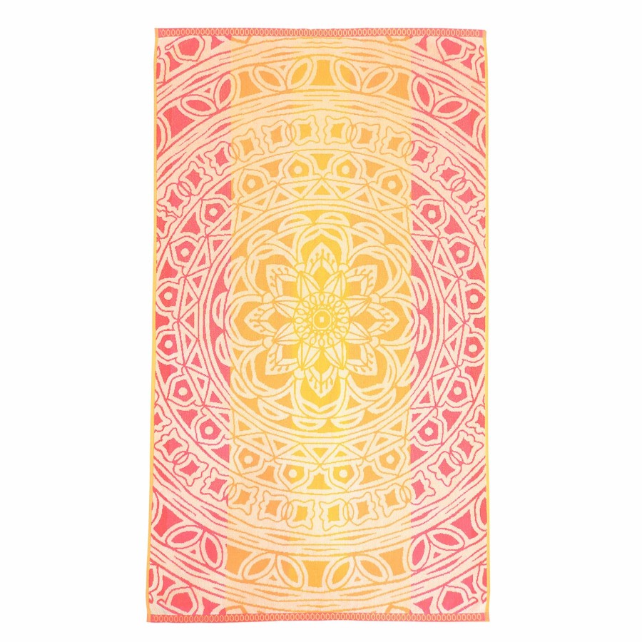 Bed & Bath * | Coral & Yellow Bliss Beach Towel, 34 63 Good Quality