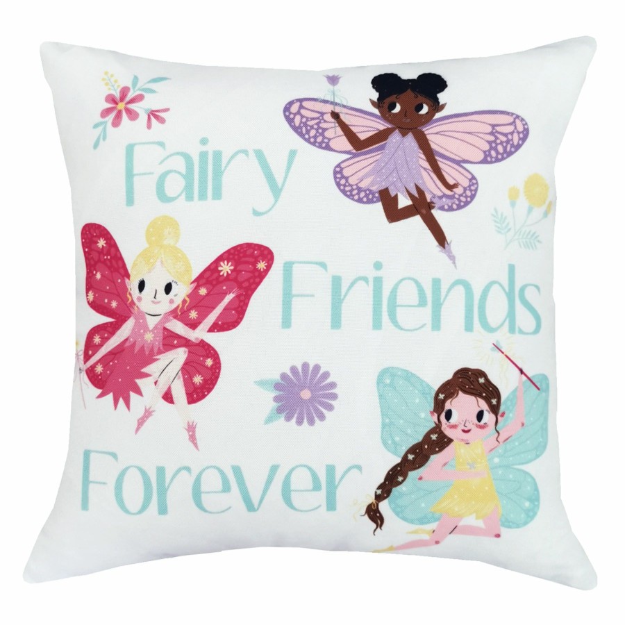 Decor & Pillows * | Fairy Friends Printed Throw Pillow, 16 Hot Selling