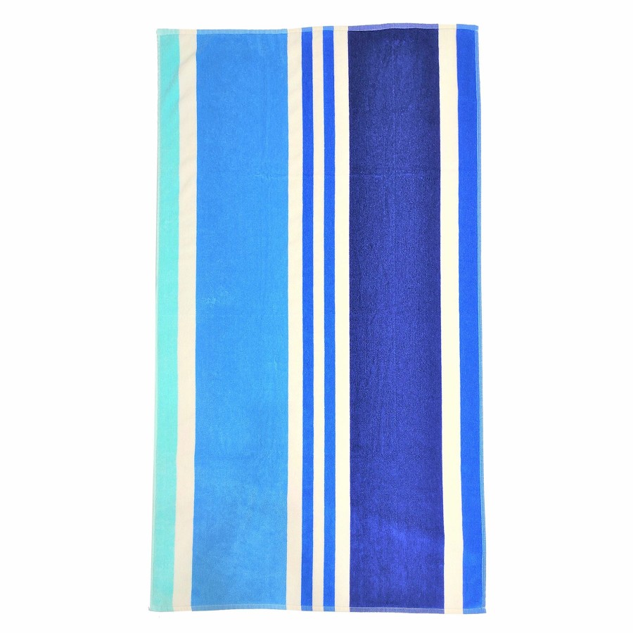 Bed & Bath * | Blue Striped Beach Towel, 34 63 Original Model