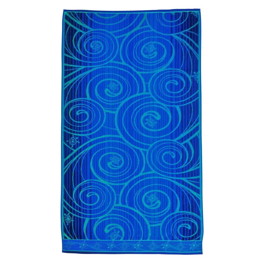 Bed & Bath * | Free Swim Blue & Green Beach Towel, 34 63 With Discount