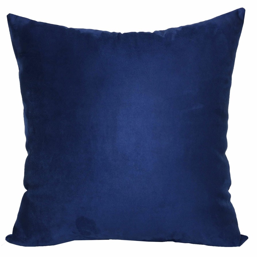 Decor & Pillows * | Medieval Blue Suede Throw Pillow, 18 Excellent Quality