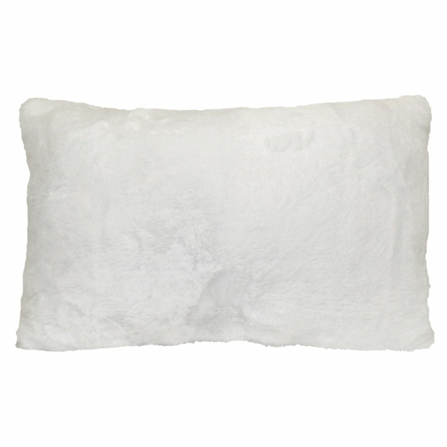 Bed & Bath * | Bristol White Throw Pillow, 14 20 Hot Sell