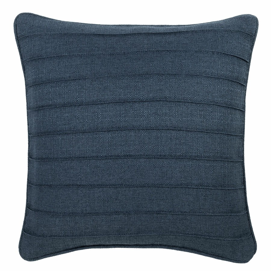 Decor & Pillows * | Dynasty Denim Pintuck Throw Pillow, 20 With Discount