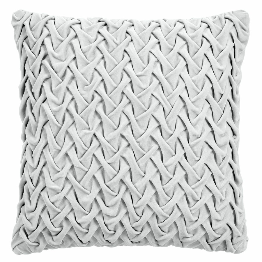 Decor & Pillows * | Grey Basket Weave Throw Pillow, 18 New Models