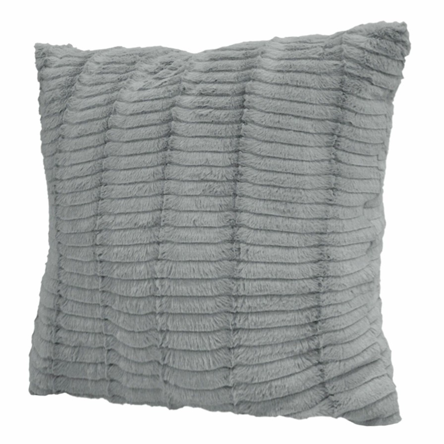 Bed & Bath * | Grey Lash Throw Pillow, 24 Cut Price