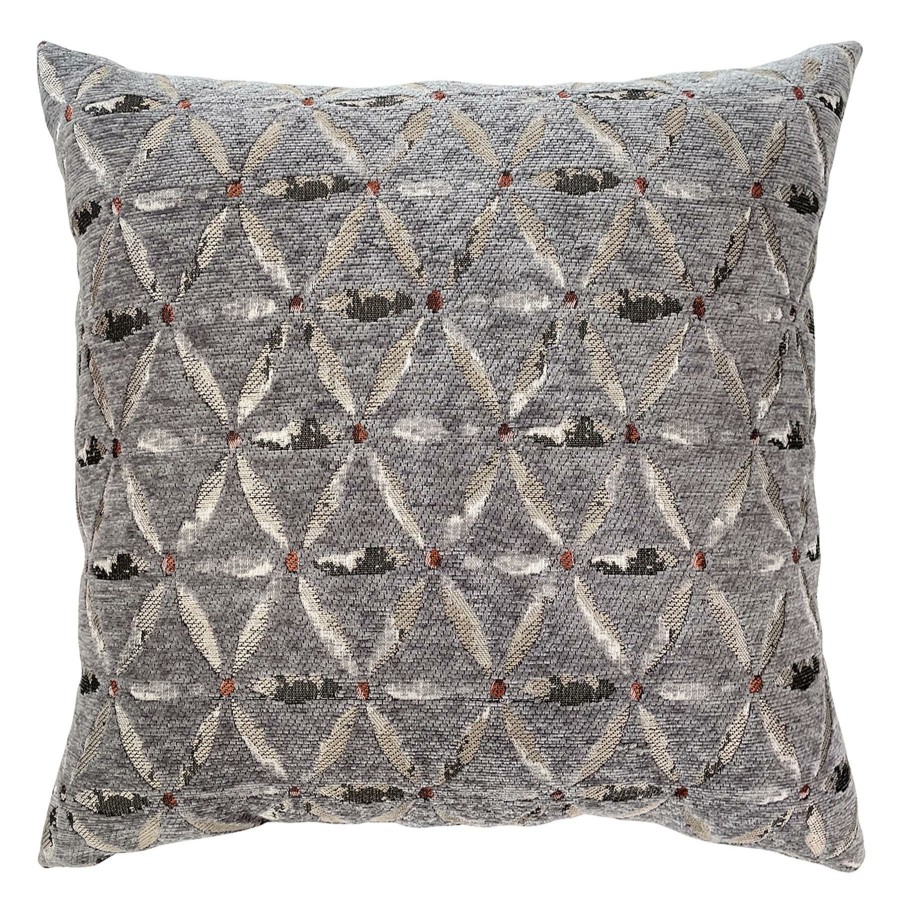 Decor & Pillows * | Grey Cadence Jacquard Chenille Throw Pillow, 18 Sale