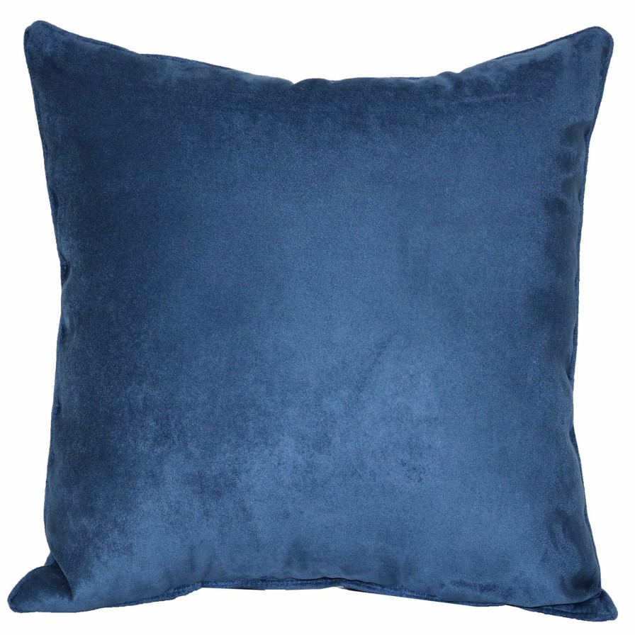 Decor & Pillows * | Blue Suede Throw Pillow, 18 Trend Model