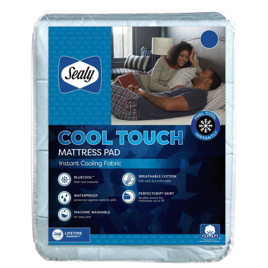 Bed & Bath * | Sealy Cool Touch Mattress Pad With Discount