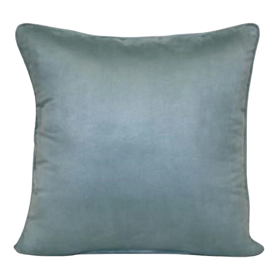 Bed & Bath * | Aqua Suede Throw Pillow, 18 Best Price Guaranteed