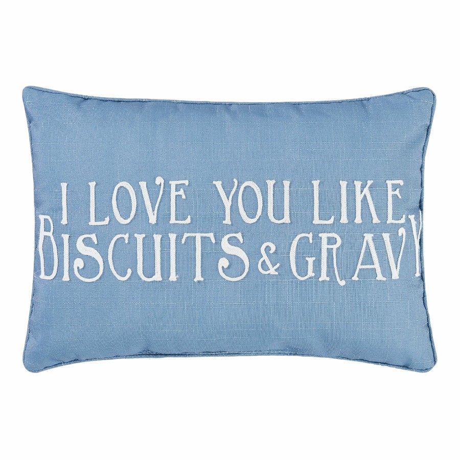 Decor & Pillows * | Biscuits & Gravy Throw Pillow, 18 12 Hot Selling