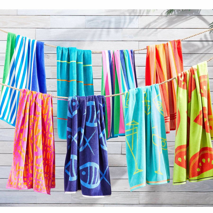 Bed & Bath * | Warm Striped Beach Towel, 63 34 Best Price Guaranteed