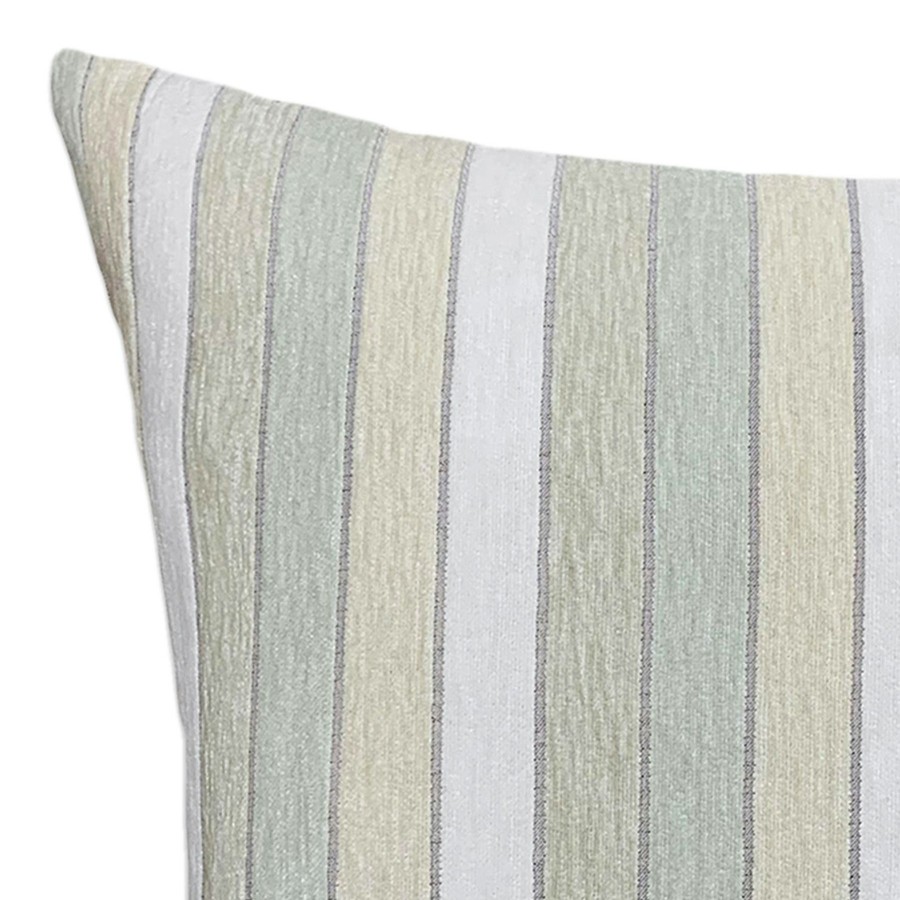 Decor & Pillows * | Tonal Sages Liam Striped Chenille Feather Throw Pillow, 20 Classical Style