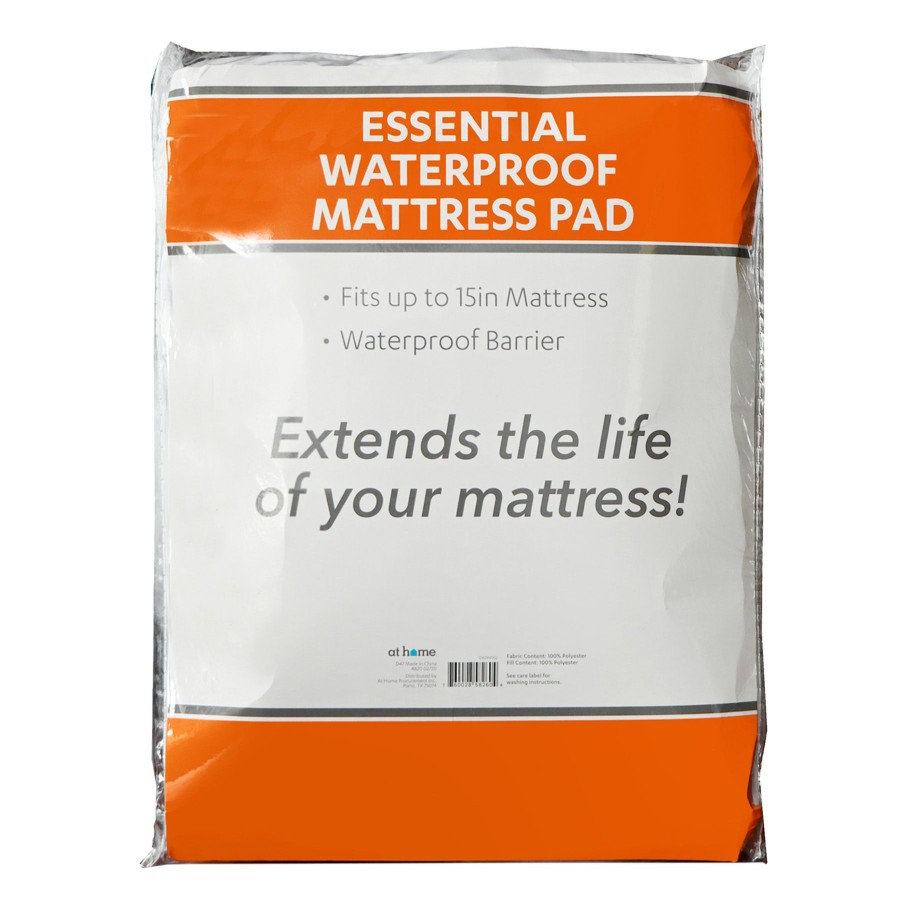 Bed & Bath * | Essentials Waterproof Mattress Pad, Twin Trend Model