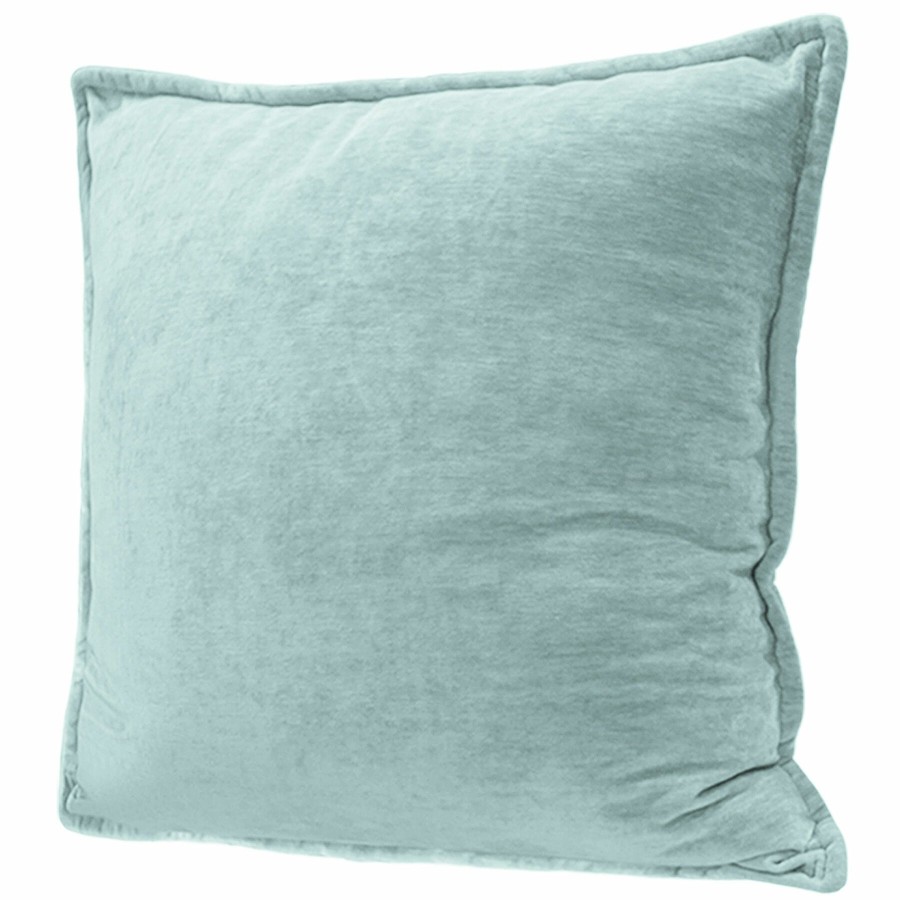 Decor & Pillows * | Maya Mineral Chenille Velvet Throw Pillow, 24 Sale Merchandise