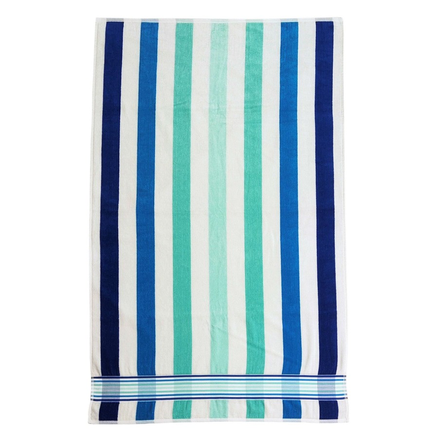 Bed & Bath * | Blue Cabana Striped Beach Towel, 34 63 Quick Expedition