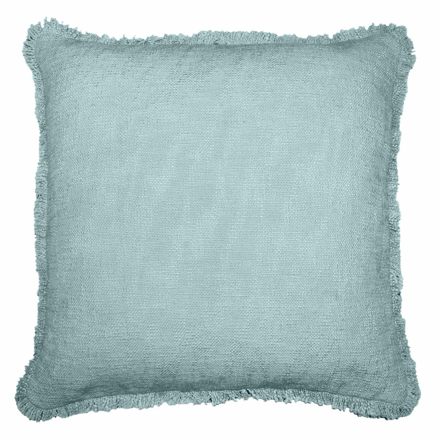 Decor & Pillows * | Light Blue Basic Woven Fringe Throw Pillow, 20 Special Design