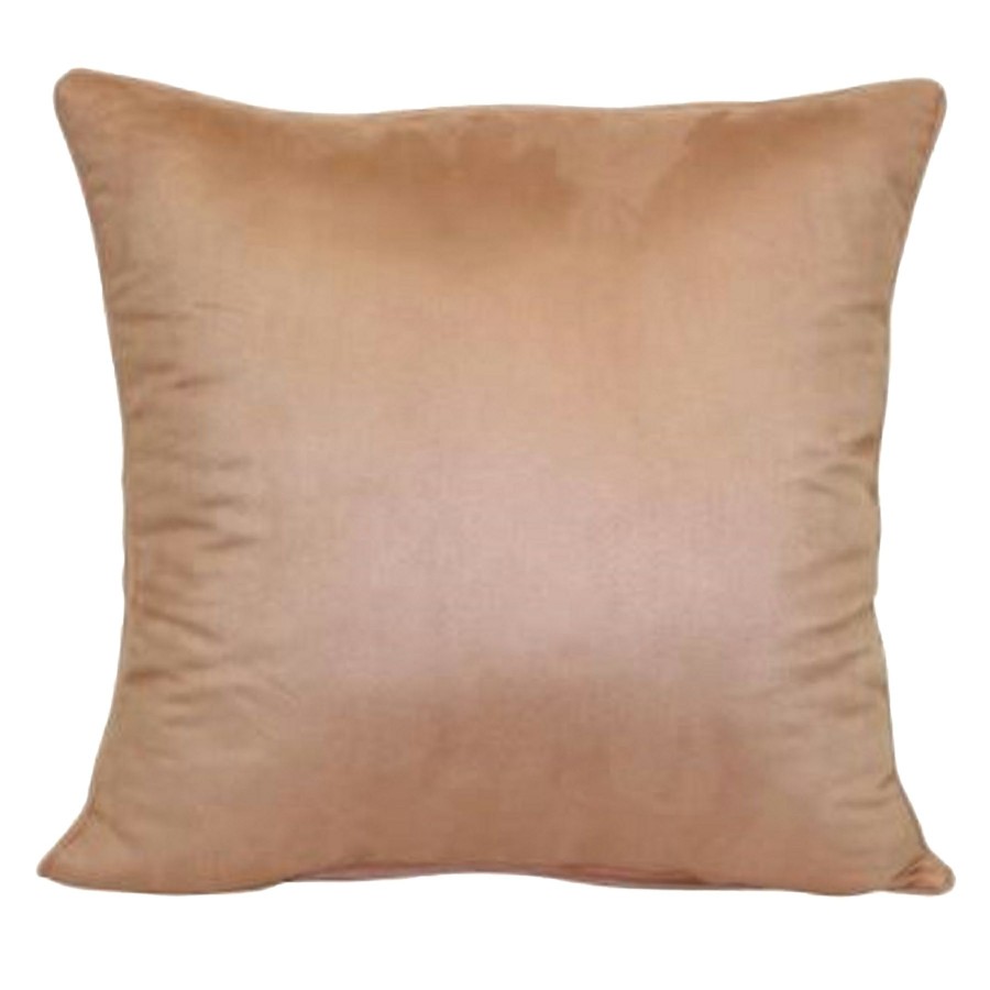 Bed & Bath * | Blush Pink Suede Throw Pillow, 18 Best Price Guaranteed