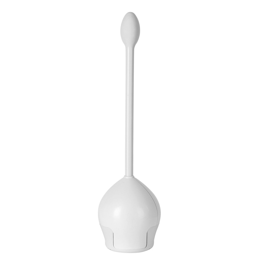 Bed & Bath * | White Firm Grip Tulip Bowl Brush Cut Price