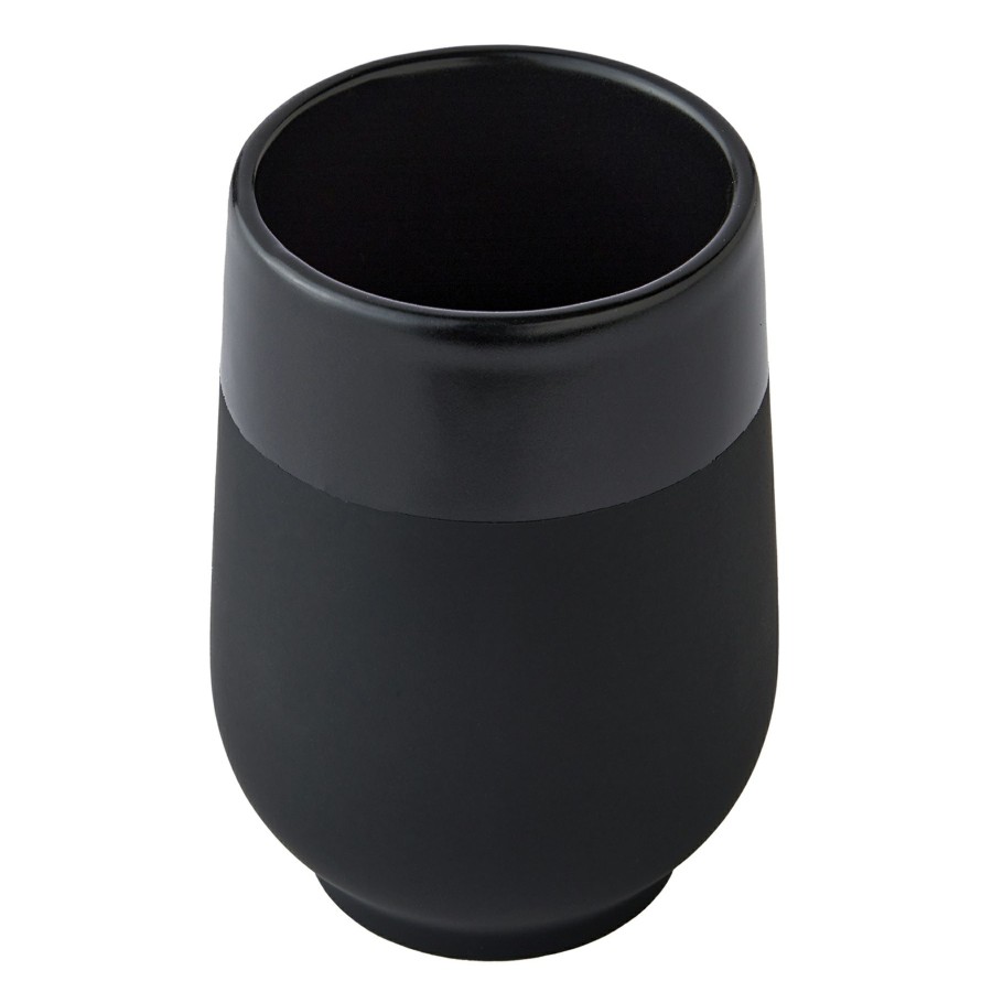 Bed & Bath * | Bianco Black Bath Tumbler Shoping Model