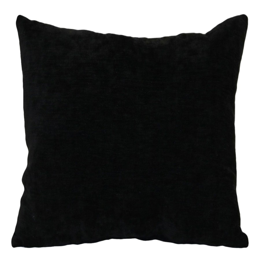 Decor & Pillows * | Reese Black Chenille Throw Pillow, 18 Special Style