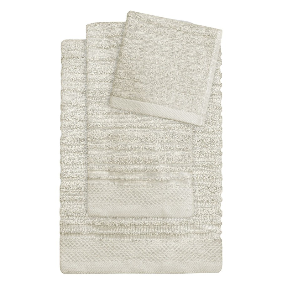 Bed & Bath * | Dawson Tan Striped Bath Towel Fire Sale