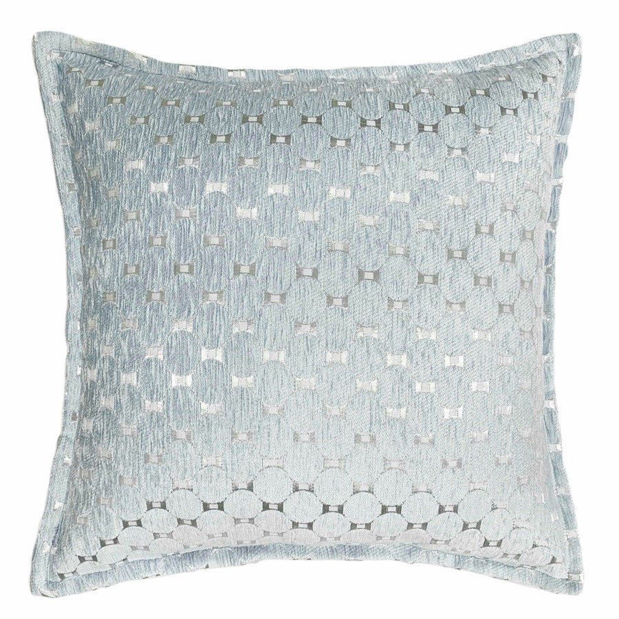 Decor & Pillows * | Baby Blue Marquee Metallic Feather Throw Pillow, 20 Special Style