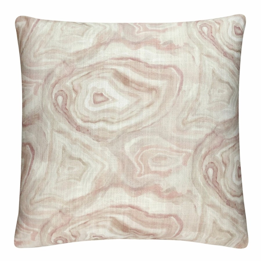 Decor & Pillows * | Laila Ali Pink Agate Printed Throw Pillow, 18 Fire Sale