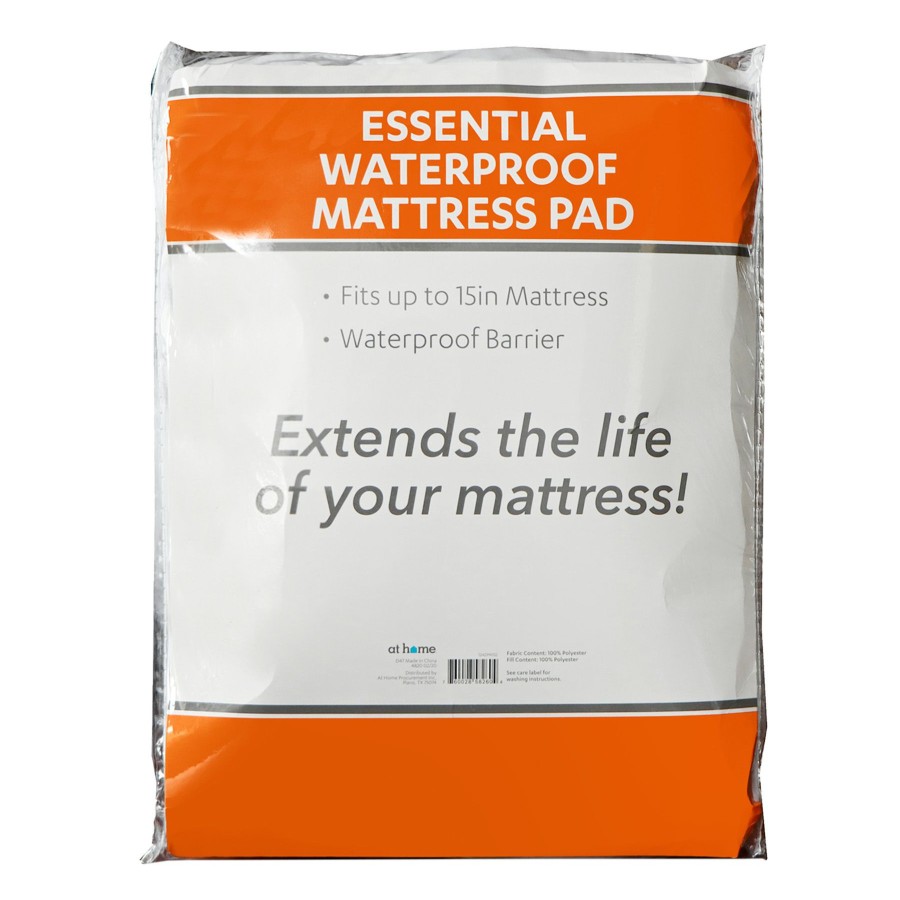 Bed & Bath * | Essentials Waterproof Mattress Pad, Full Hot Sell