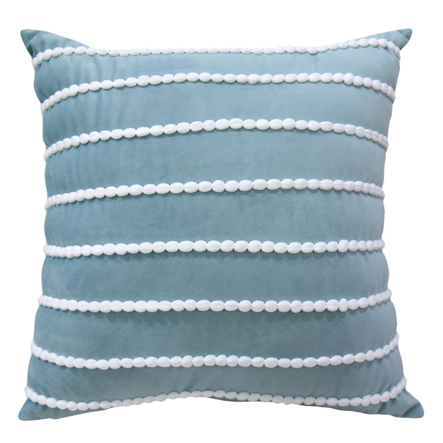 Decor & Pillows * | Ty Pennington Green Bubble Striped Throw Pillow, 18 Affordable Price