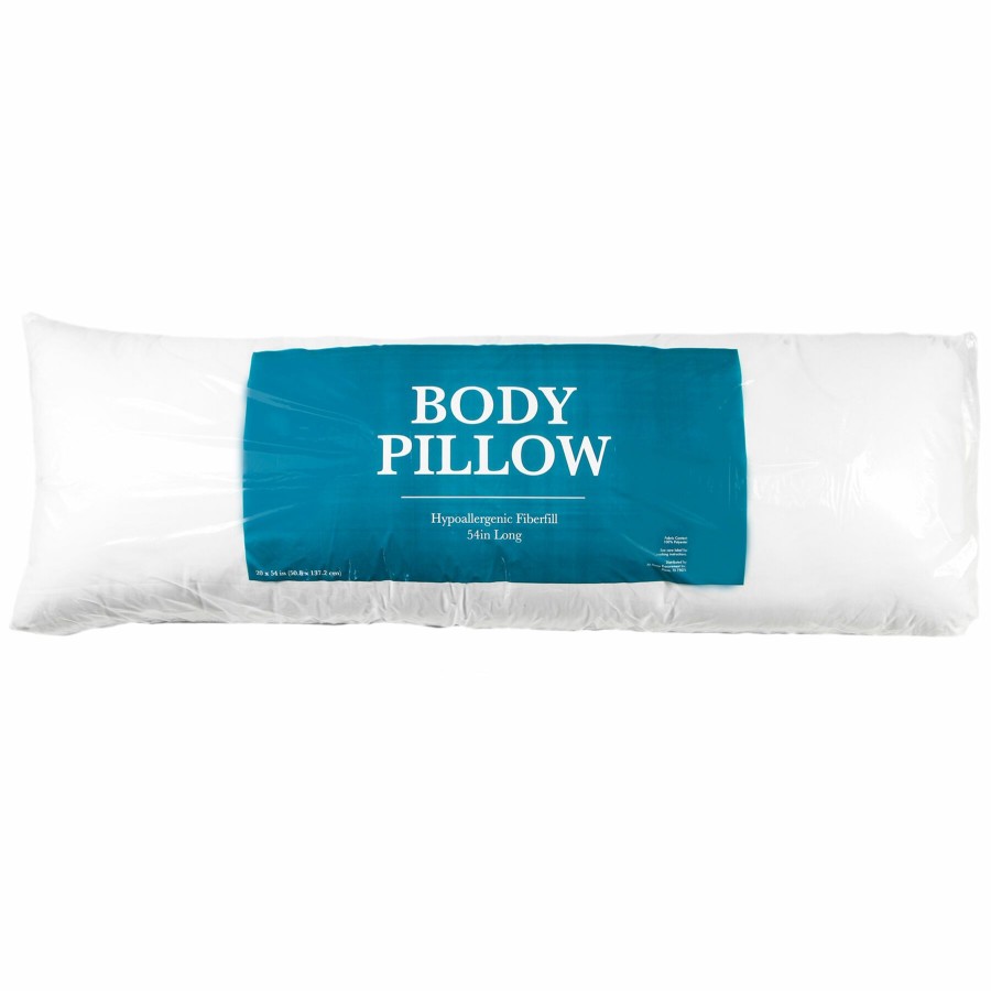 Bed & Bath * | White Body Pillow, 21 54 Half Price