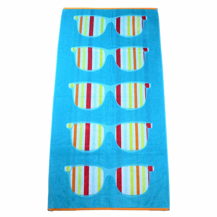 Bed & Bath * | Multicolored Sunglasses Beach Towel, 36 70 Tendy Style