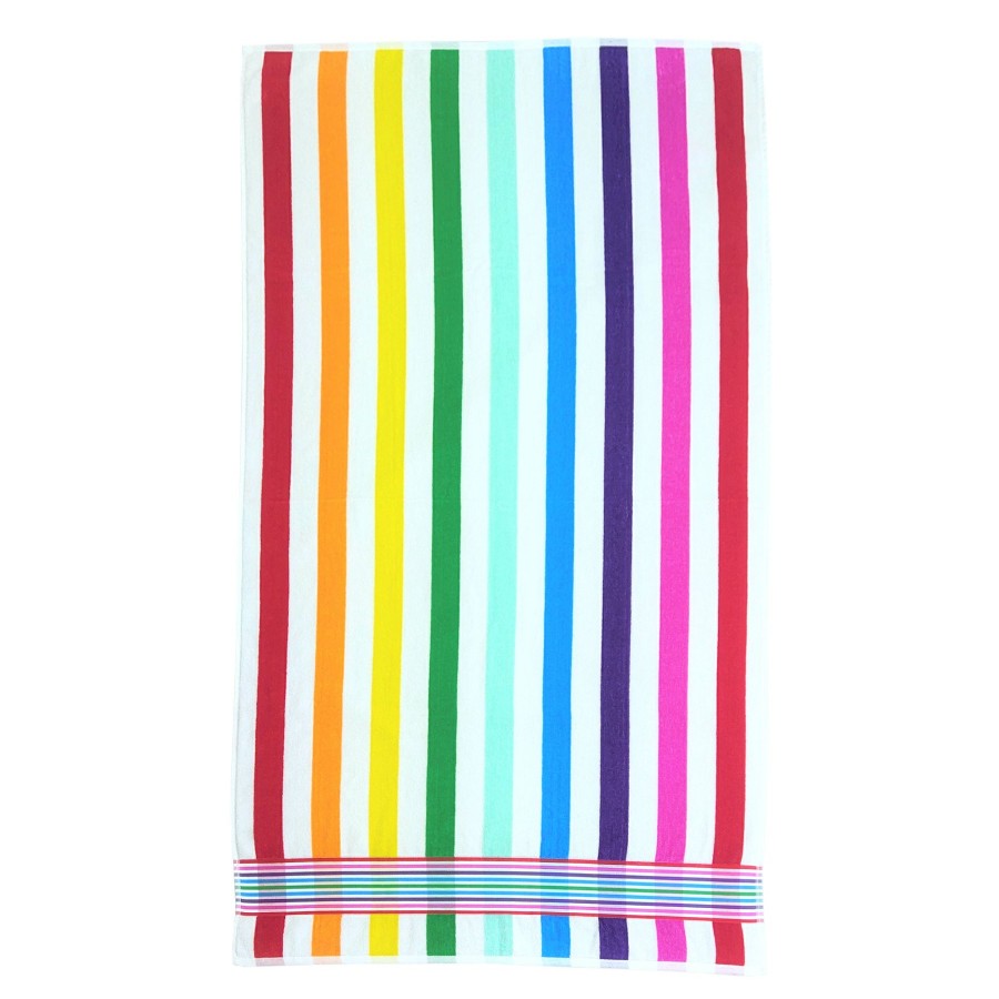 Bed & Bath * | Cabana Rainbow Striped Beach Towel, 34 63 Cut Price