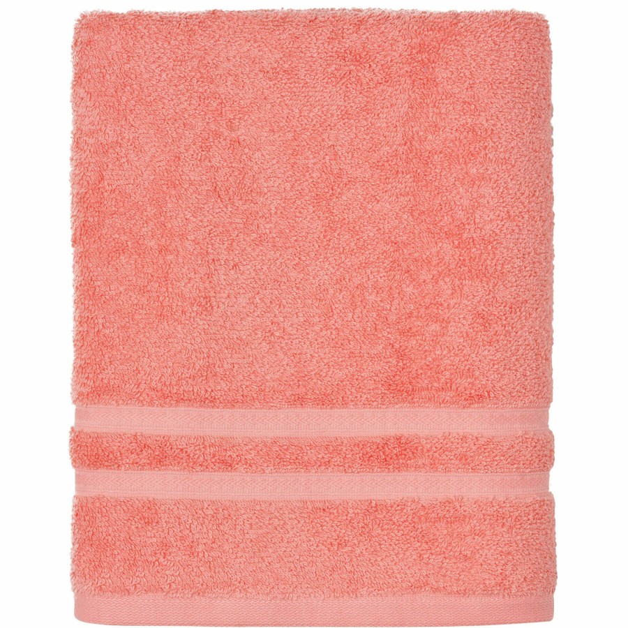 Bed & Bath * | Essentials Coral Bath Towel 30X52 Affordable Price