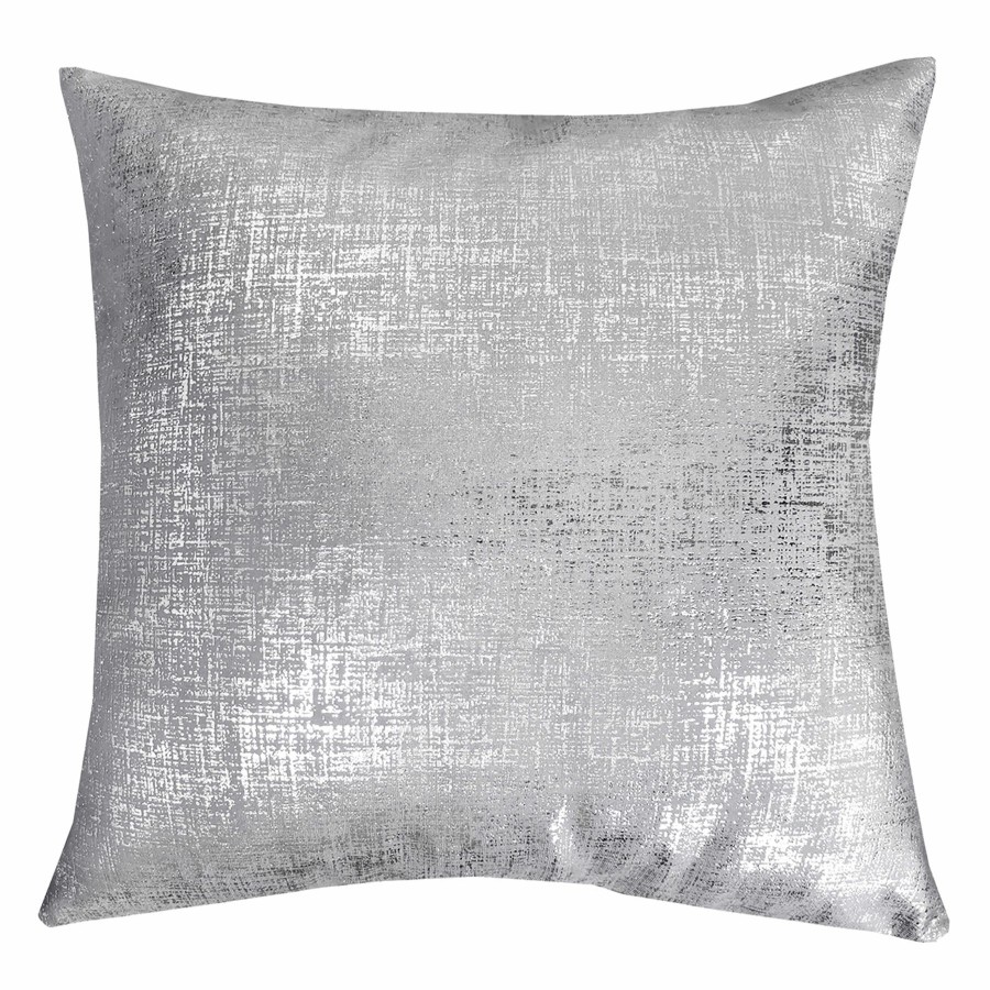 Decor & Pillows * | Laila Ali Grey & Silver Shine Throw Pillow, 18 Online Discount