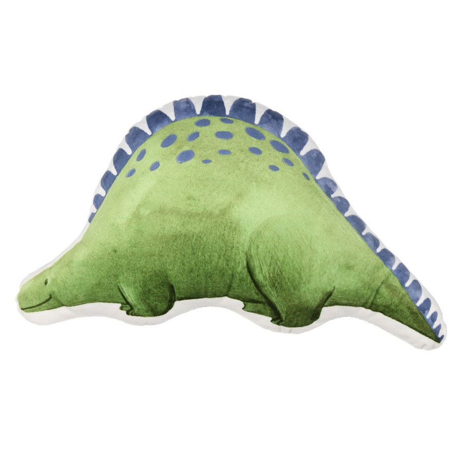 Decor & Pillows * | Green Happy Dino Plush Throw Pillow Sale Merchandise