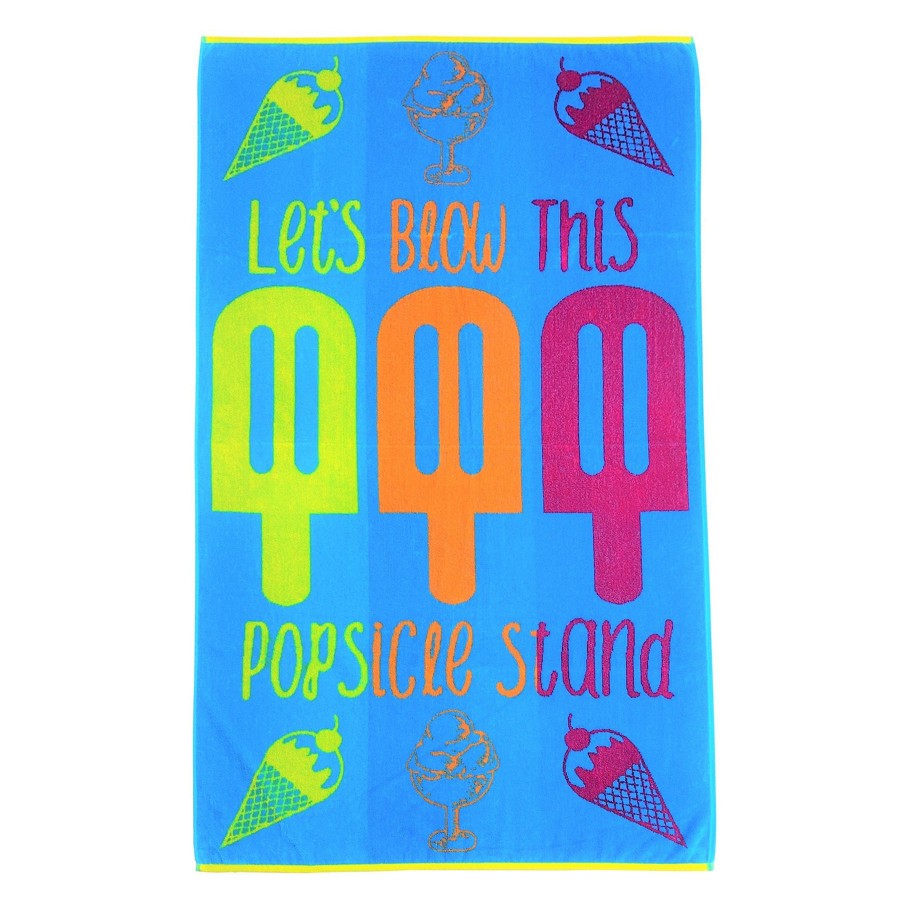 Bed & Bath * | Multicolor Popsicle Stand Beach Towel, 34 63 Quick Expedition