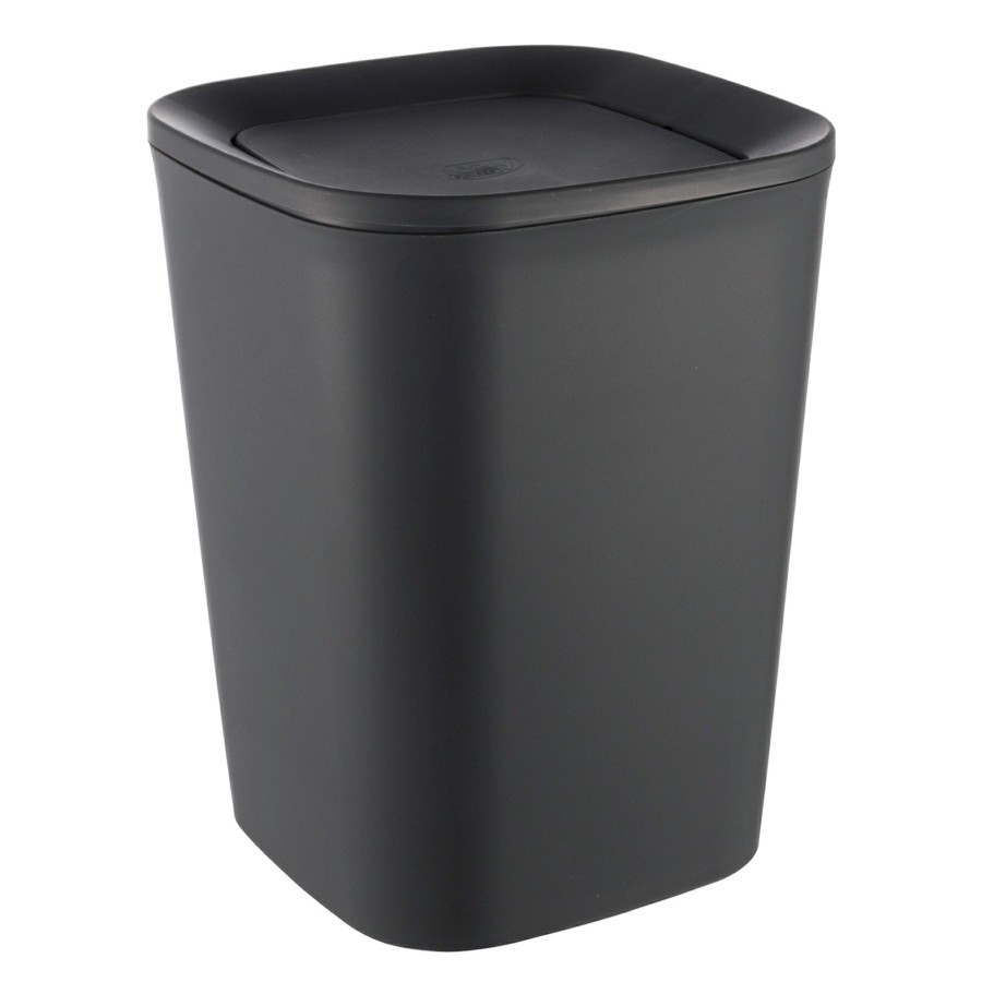 Trash Cans * | 5 L Swing Trash Bin White On Discount