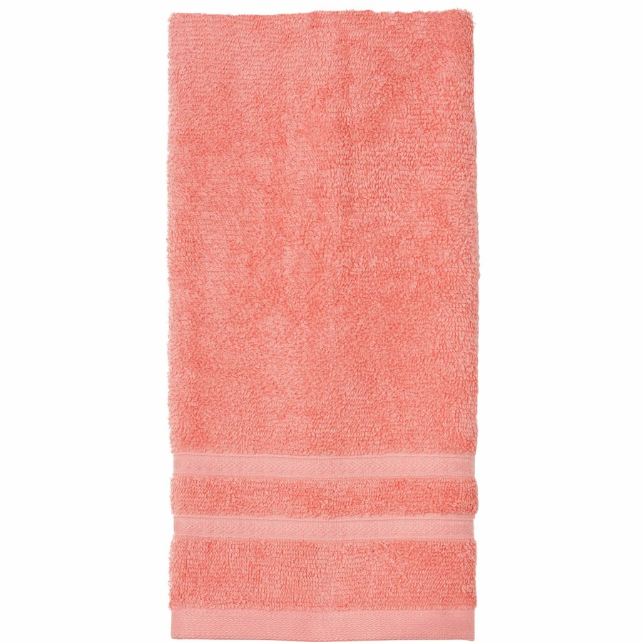 Bed & Bath * | Essentials Coral Hand Towel 16X26 Fire Sale