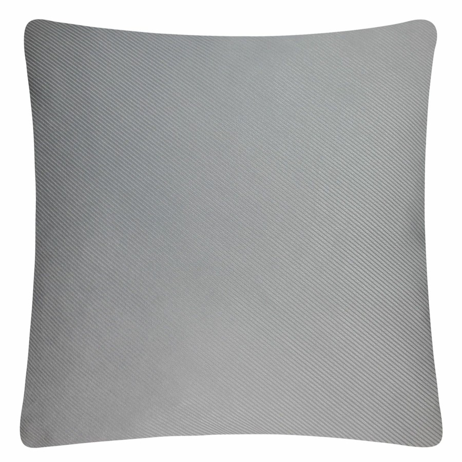 Decor & Pillows * | Light Grey Diagonal Striped Throw Pillow, 24 Good Quality