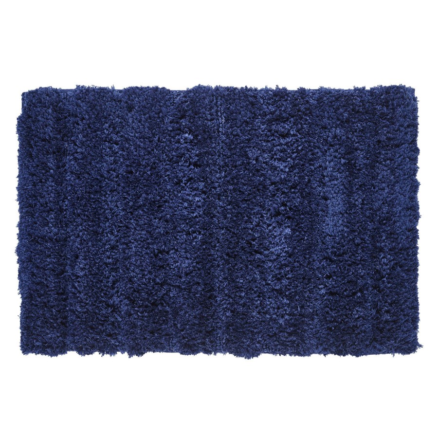 Bed & Bath * | High Pile Shag 20X30 Navy Sale