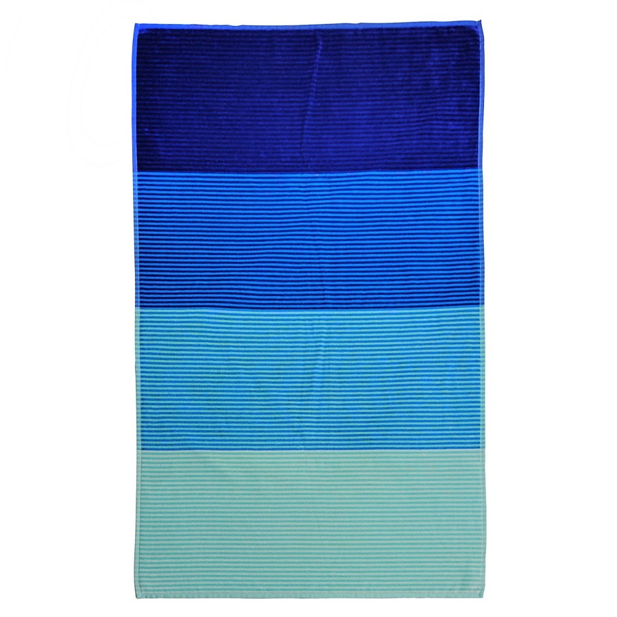 Bed & Bath * | Blue Ombre Striped Beach Towel, 34 63 Discount