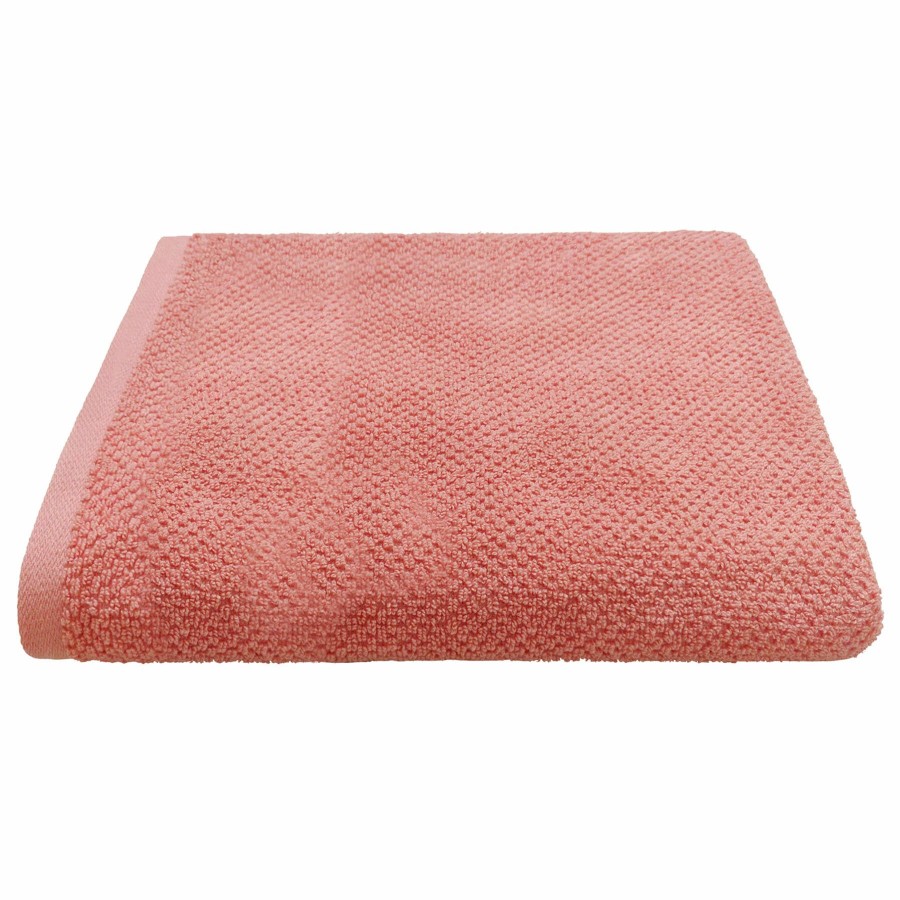 Bed & Bath * | Ellis Coral Waffle Pattern Wash Cloth Best Price Guaranteed