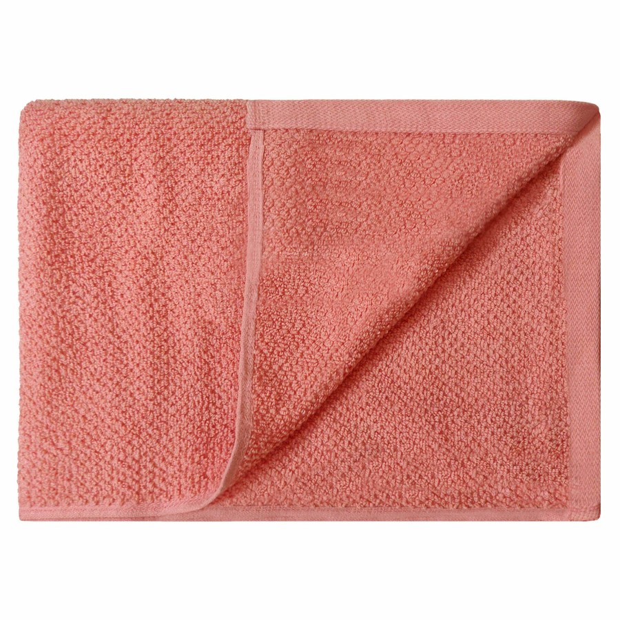 Bed & Bath * | Ellis Coral Waffle Pattern Wash Cloth Best Price Guaranteed