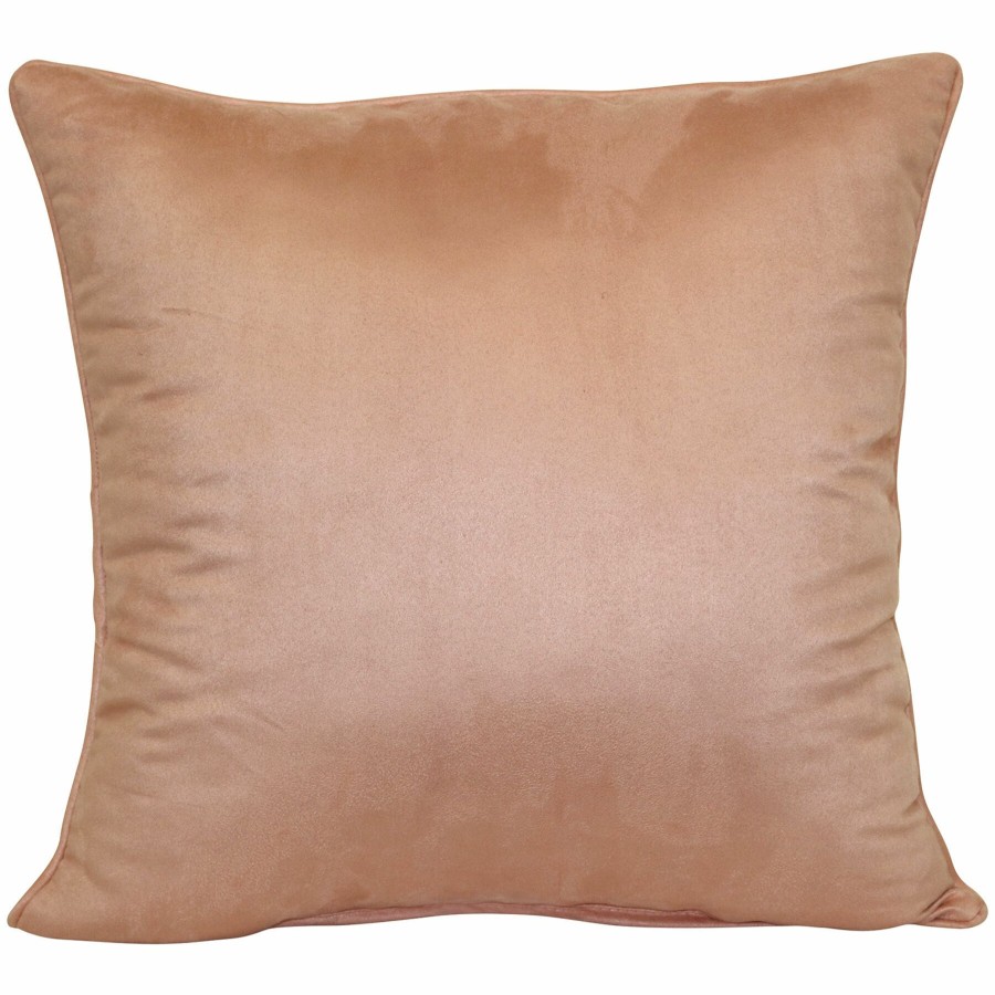 Decor & Pillows * | Blush Pink Suede Throw Pillow, 18 Special Style