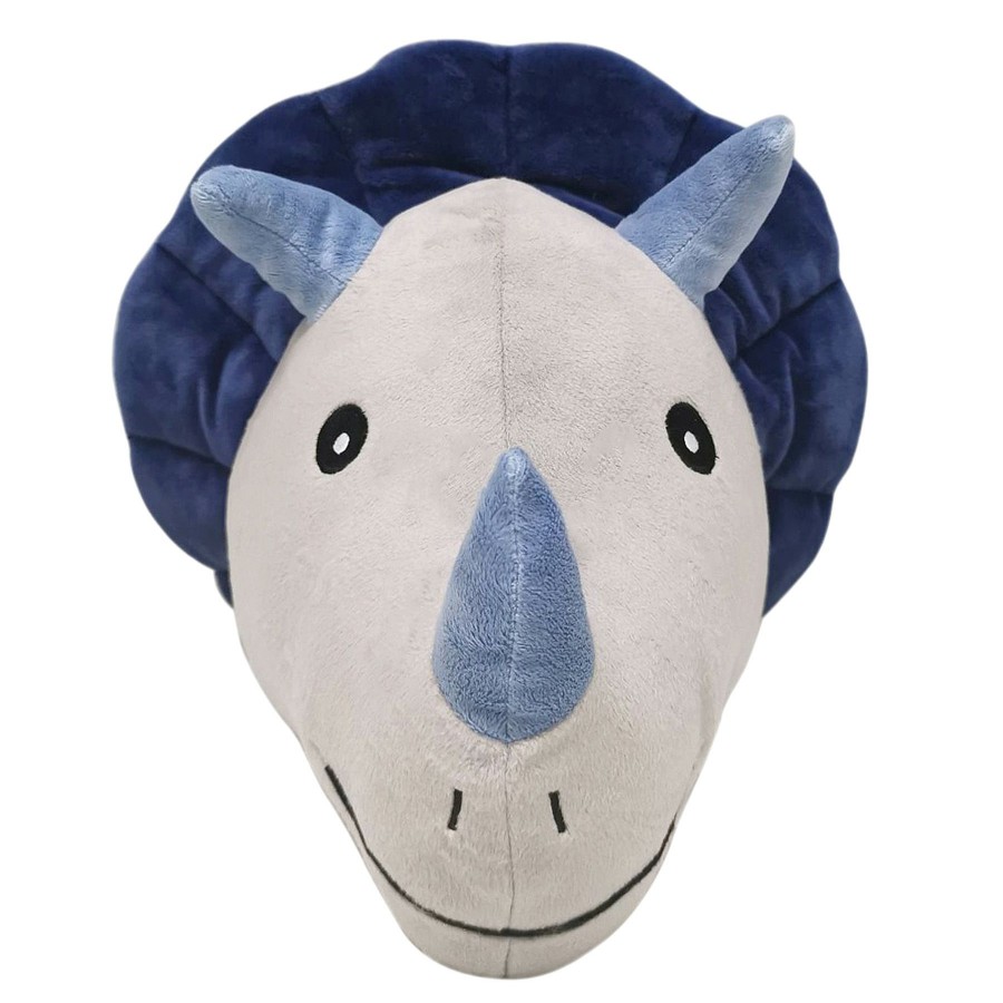 Decor & Pillows * | Blue Triceratops Plush Throw Pillow Tendy Style